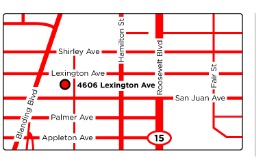 Map of Jax Car Care Location